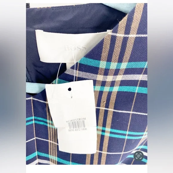 Hugo Boss NWT Daela Plaid Sleeveless Dress Sz 4 - Picture 9 of 11